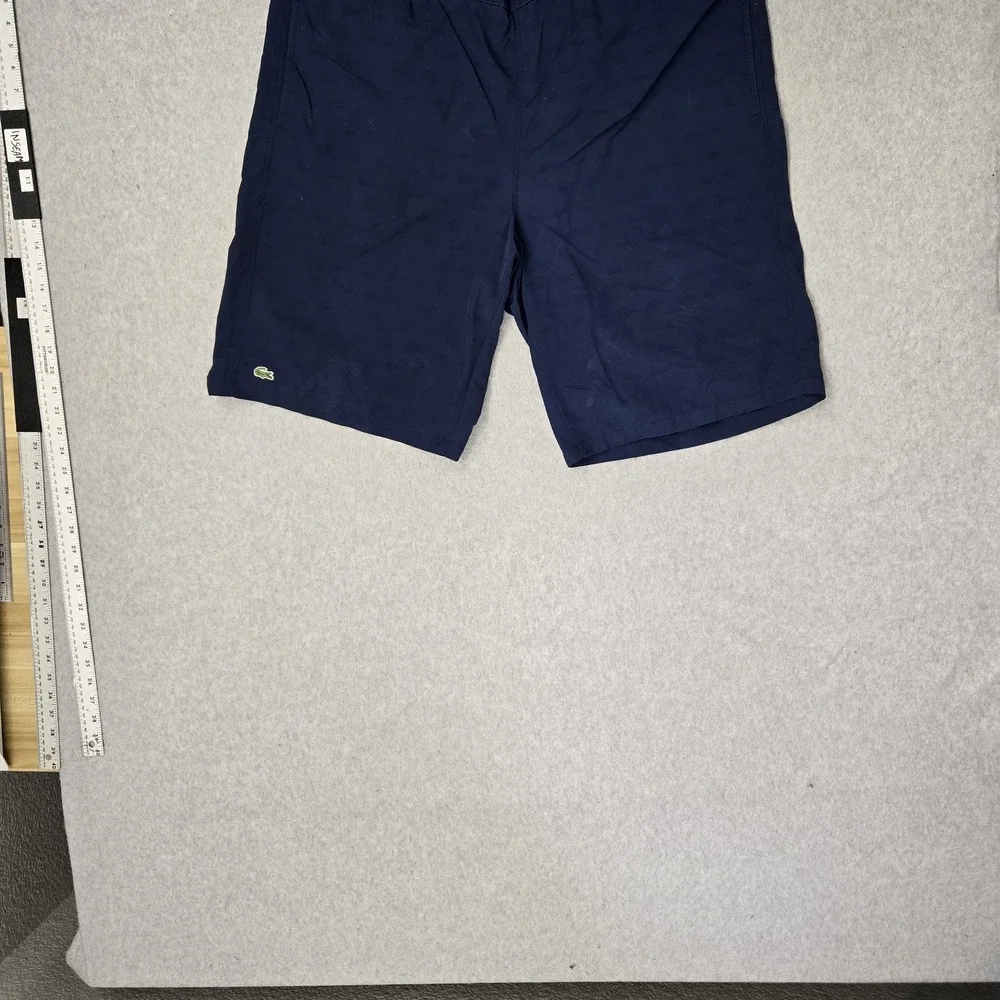 Lacoste Men Swimwear 7 Blue Embroidered Swim Trunks Logo 10